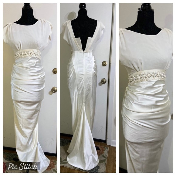 VINTAGE style Damsel In A Dress wedding dress gown. - Picture 2 of 16